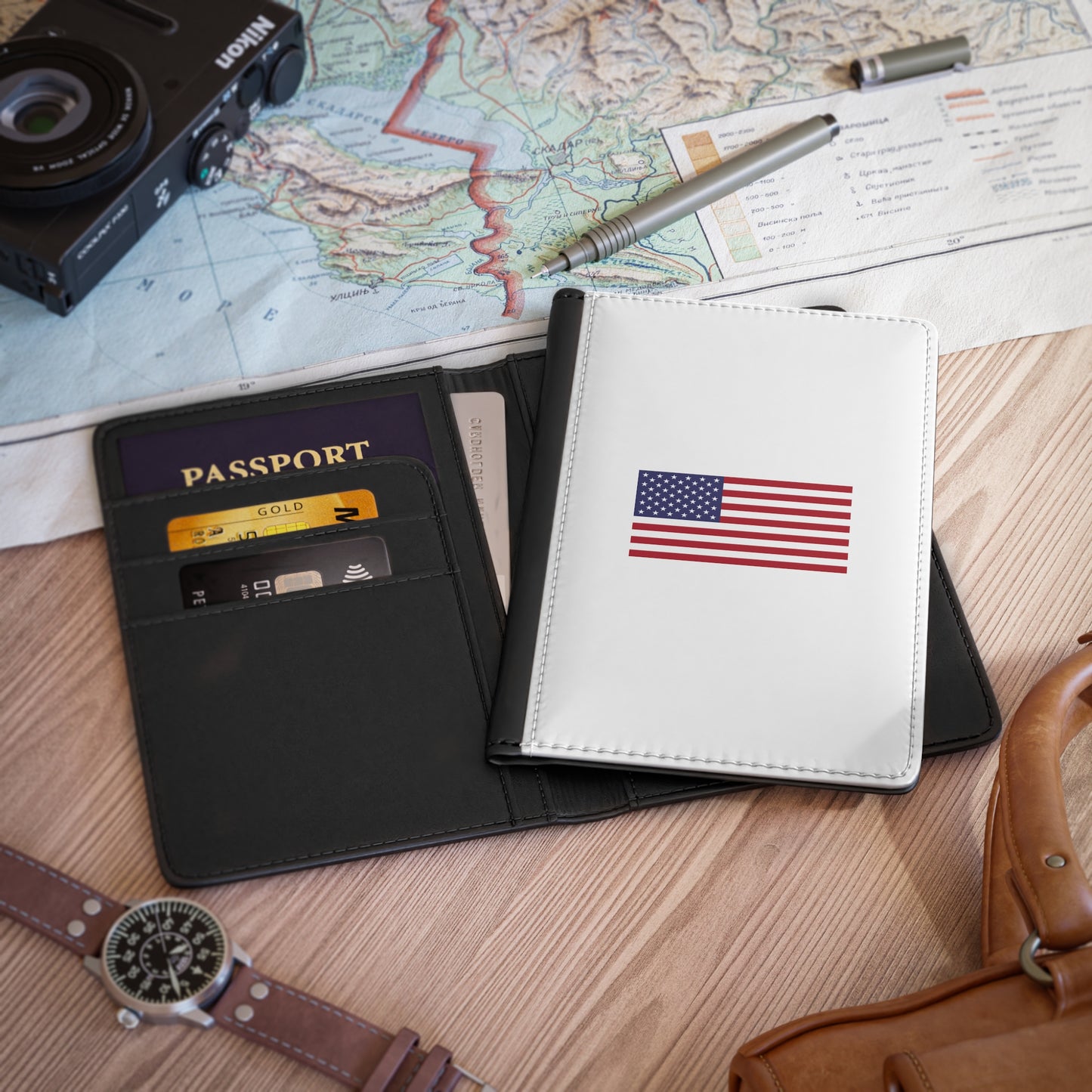 Passport Cover, American Flag
