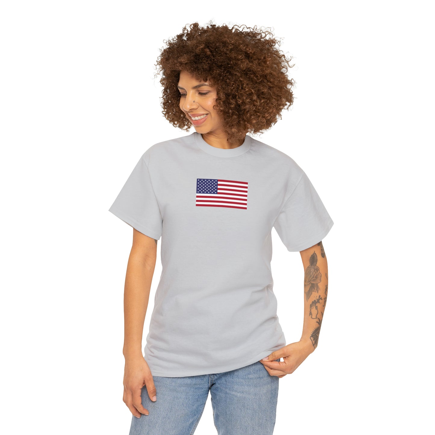 American Flag Unisex Heavy Cotton Tee