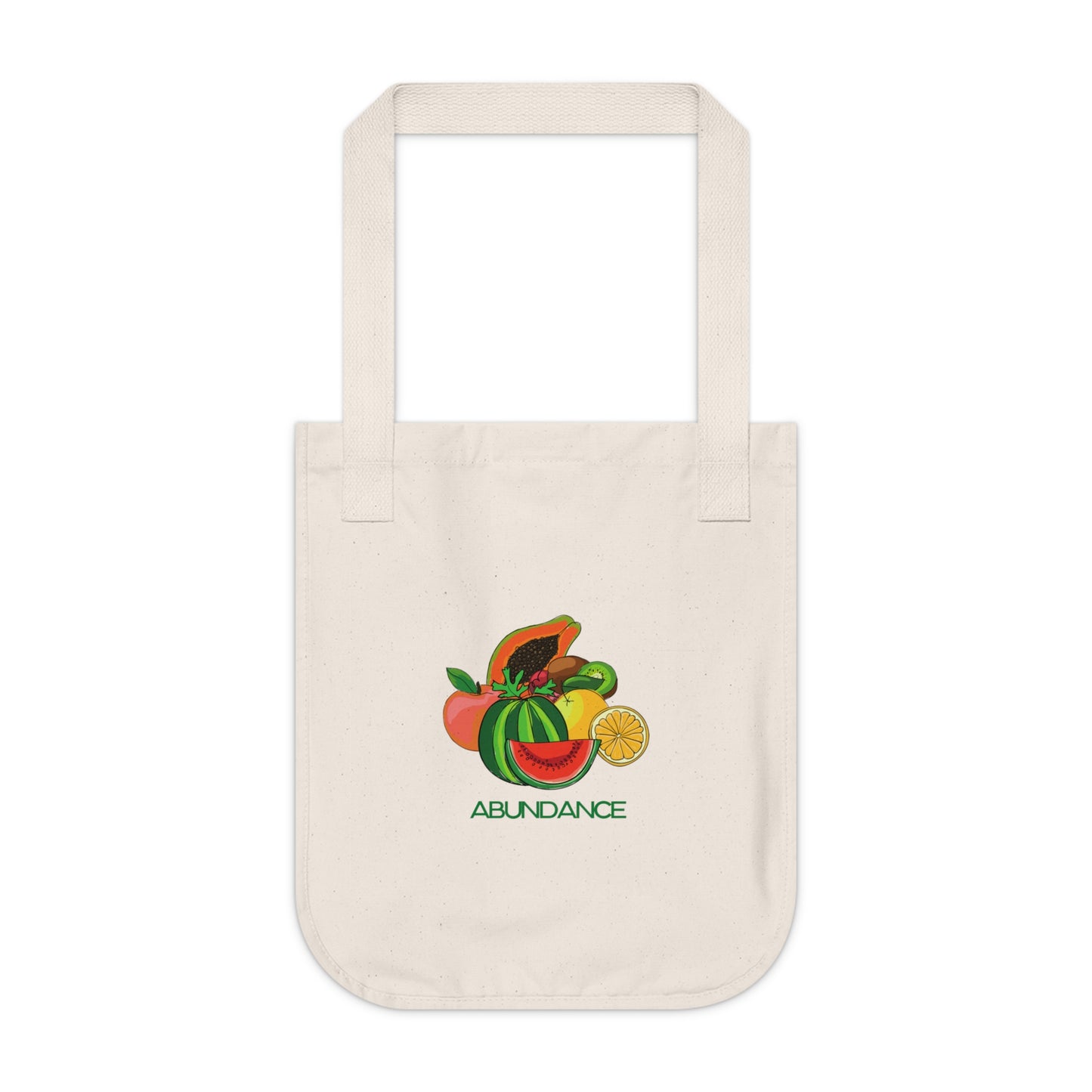 Organic Canvas Tote Bag, ABUNDANCE