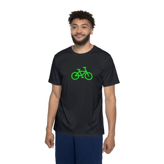 BIKE Men's Sports Jersey, Black and Green