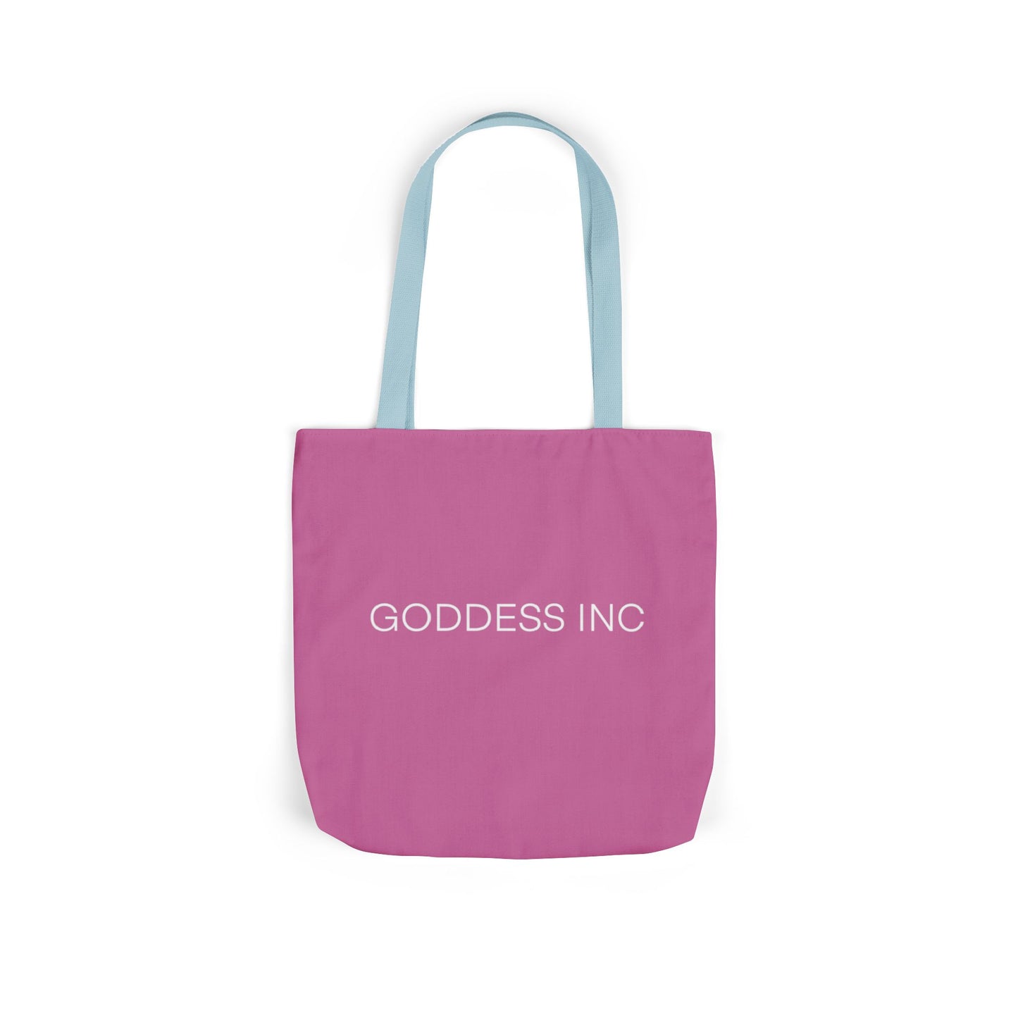 GODDESS INC Canvas Tote Bag, 5-Color Straps, Pink and White