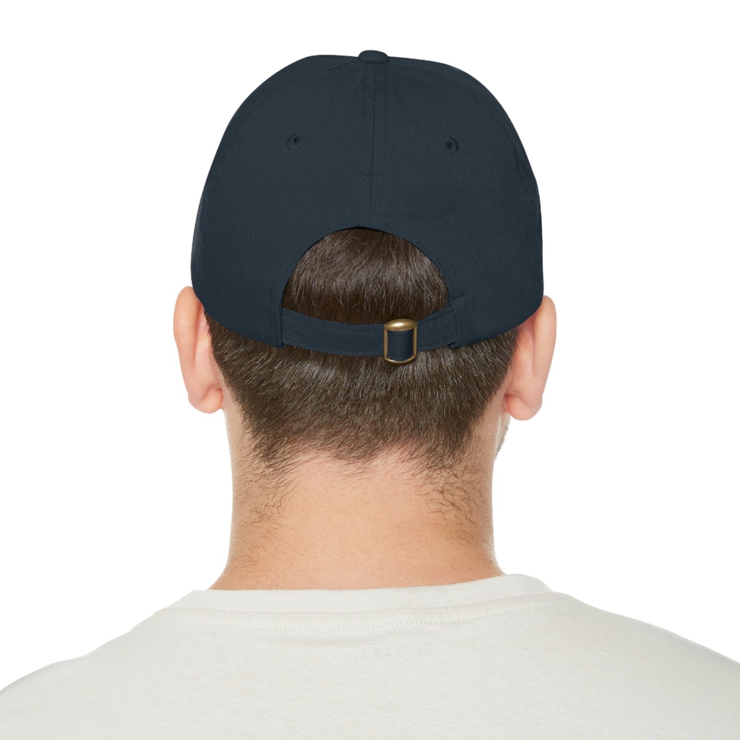 BIKE, Dad Hat with Leather Patch (Rectangle)