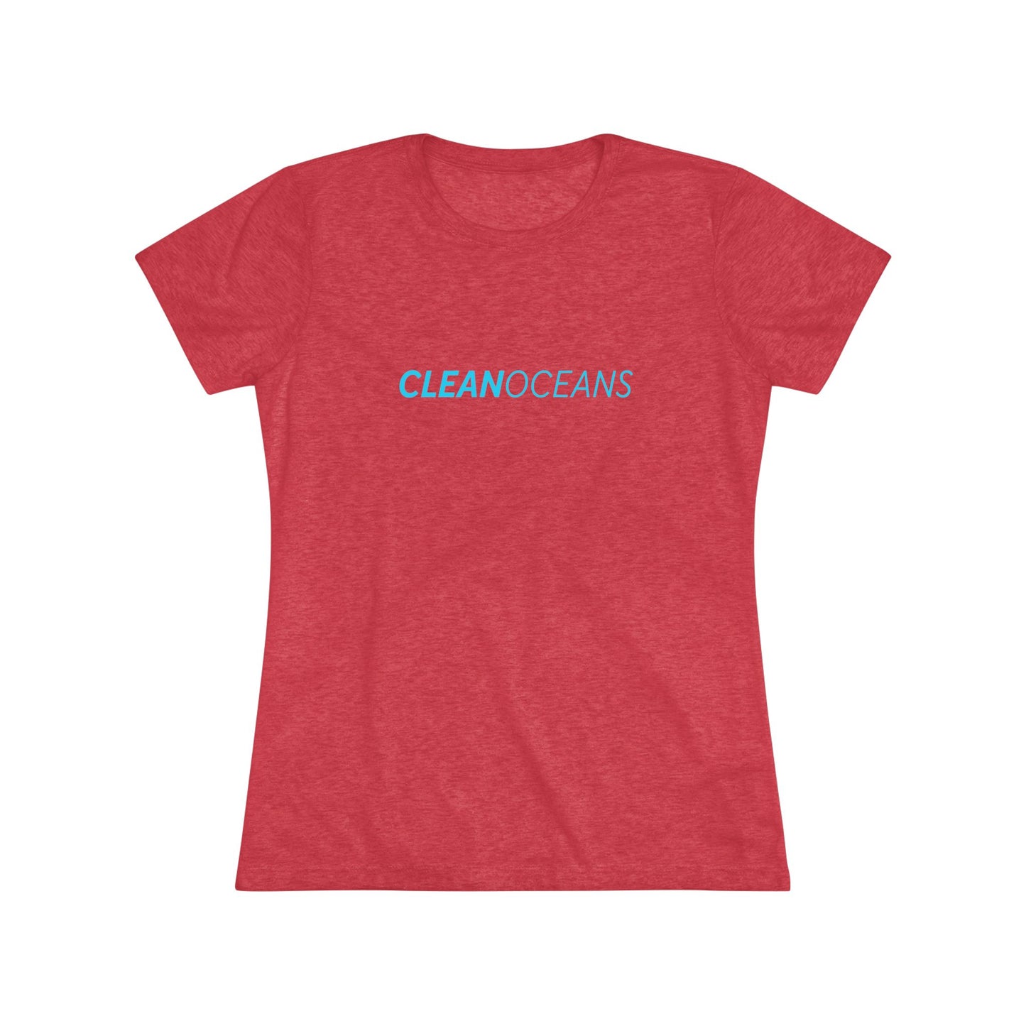Women's Triblend Tee, CleanOceans
