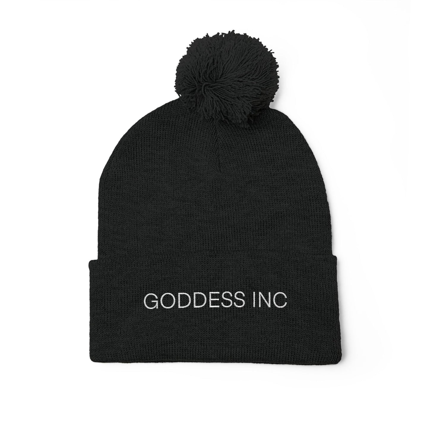 Goddess Inc, Pom-Pom Knit Cap (Embroidery)