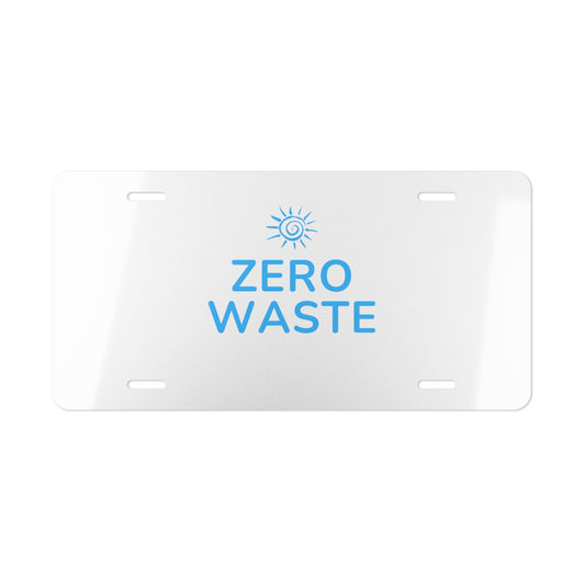 ZERO WASTE License Plate