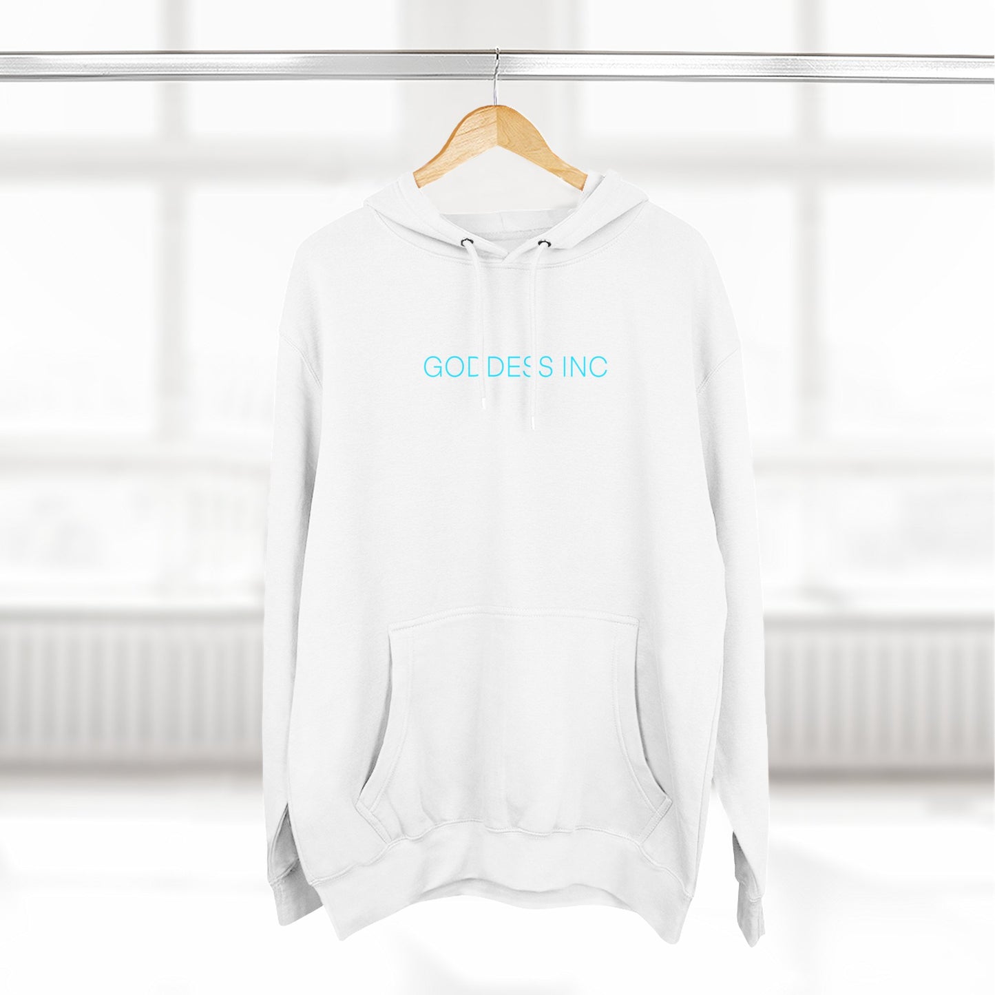 GODDESS INC Three-Panel Fleece Hoodie