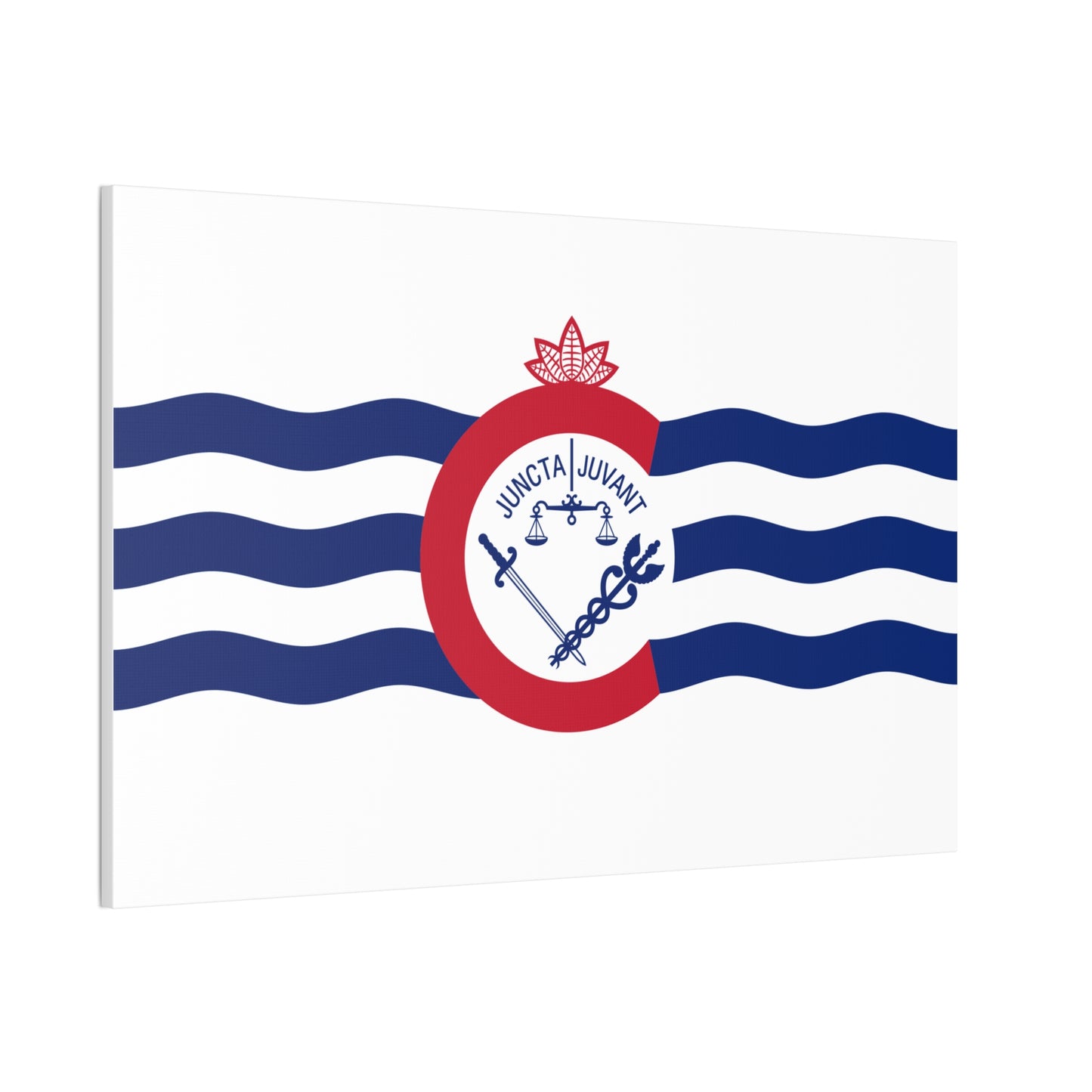 Cincinnati Flag, Canvas Stretched, 0.75"