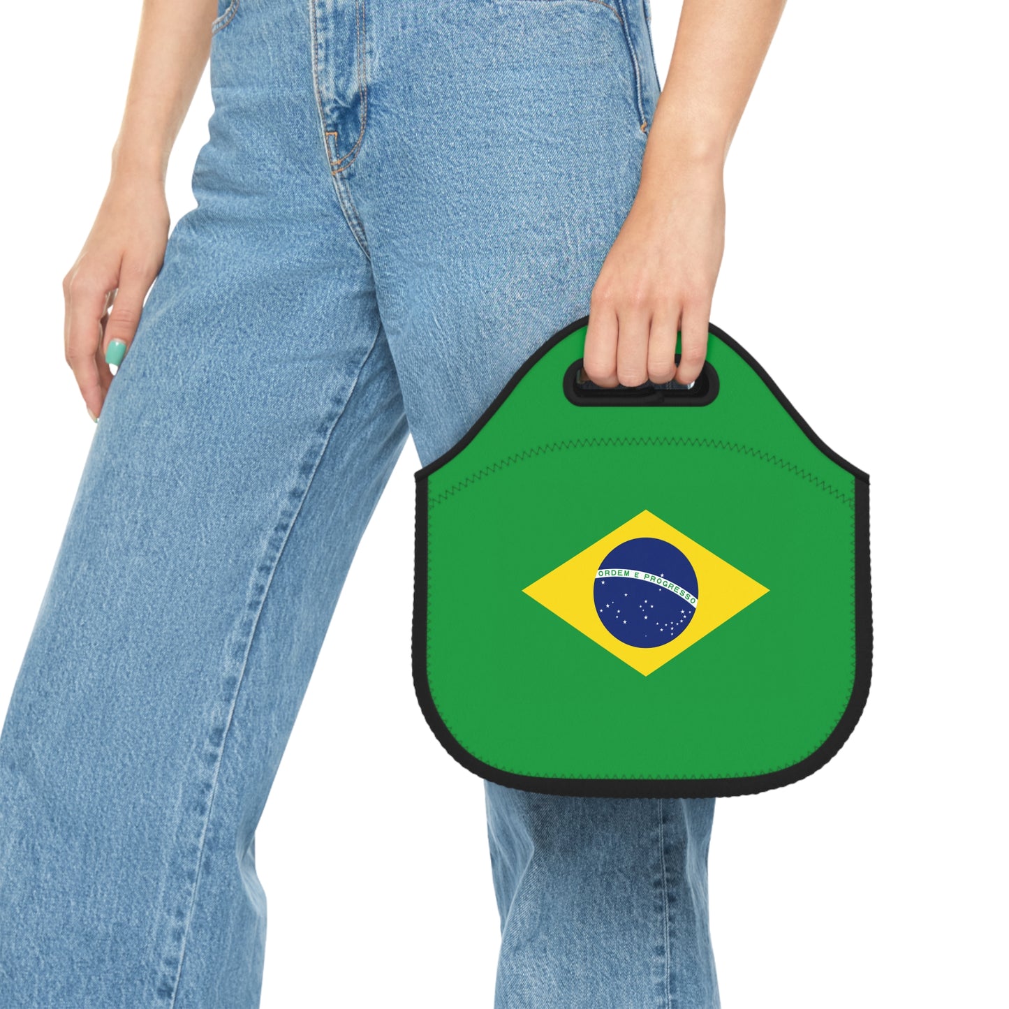 Brazilian Flag Neoprene Lunch Bag