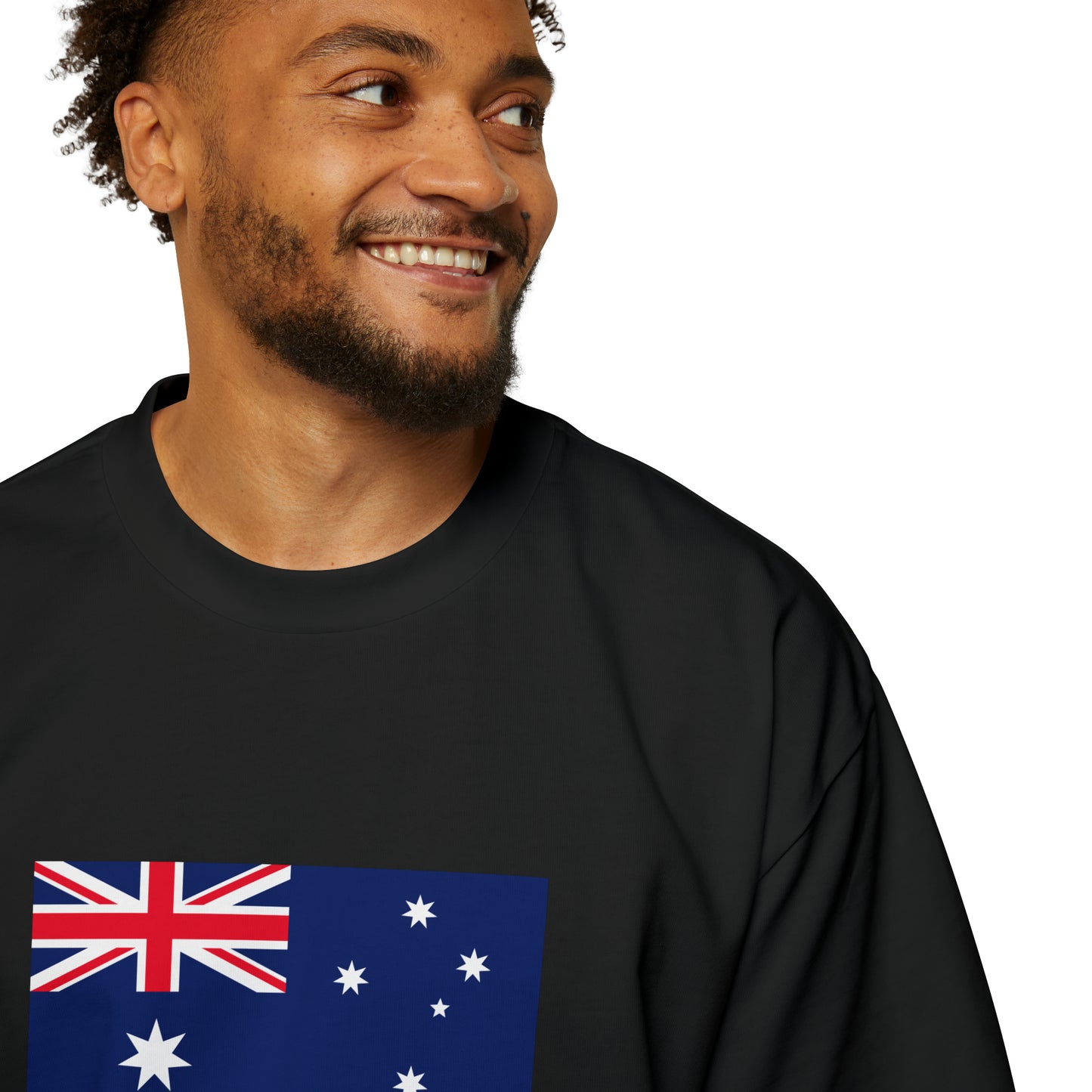 Australian Flag, Men's Heavy Oversized Tee