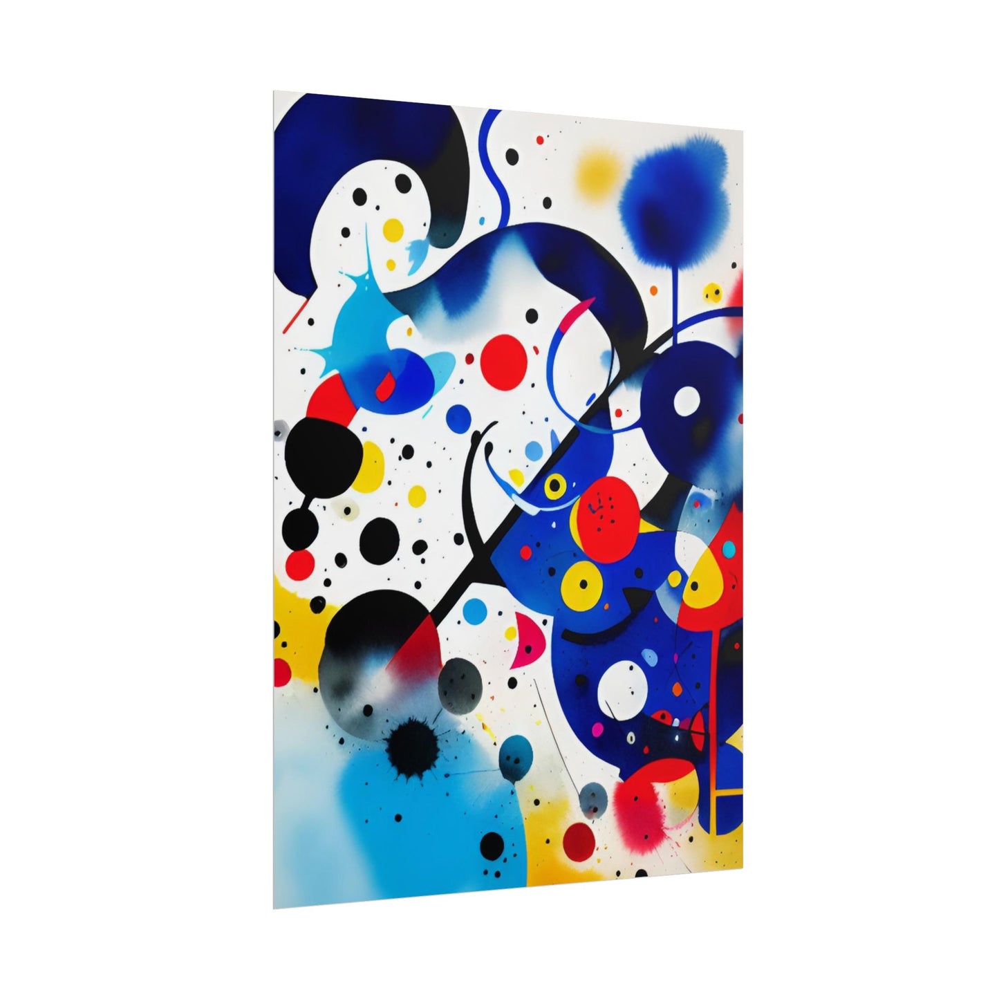 Rolled Poster, Inspired by Miro