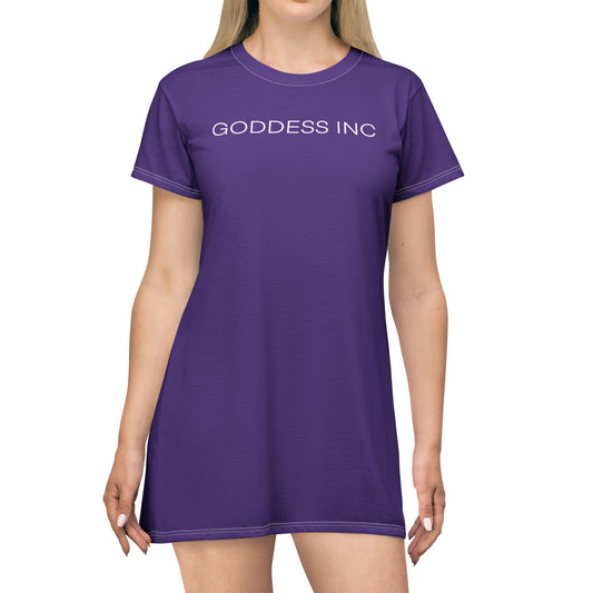 GODDESS INC T-Shirt Dress, Purple