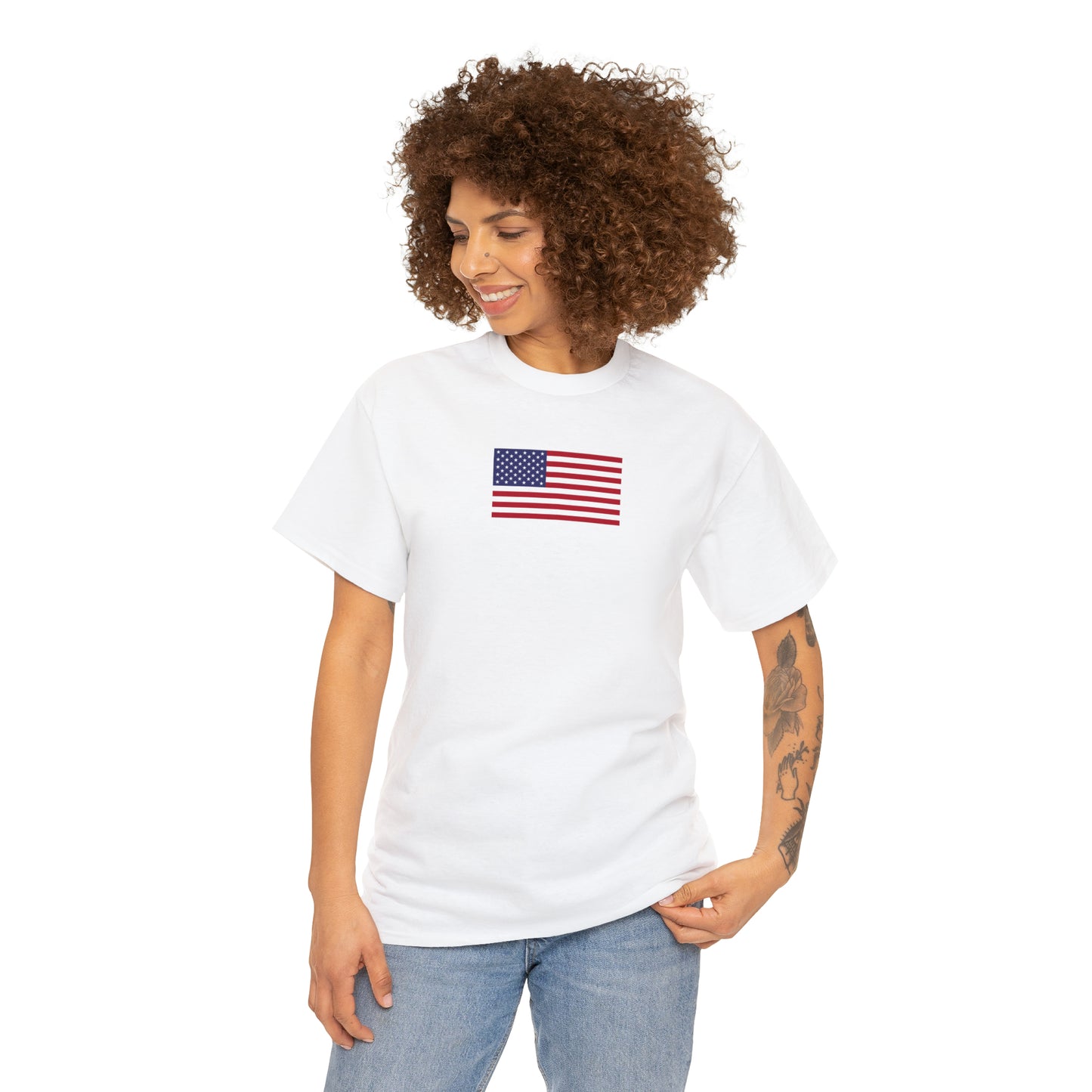 American Flag Unisex Heavy Cotton Tee