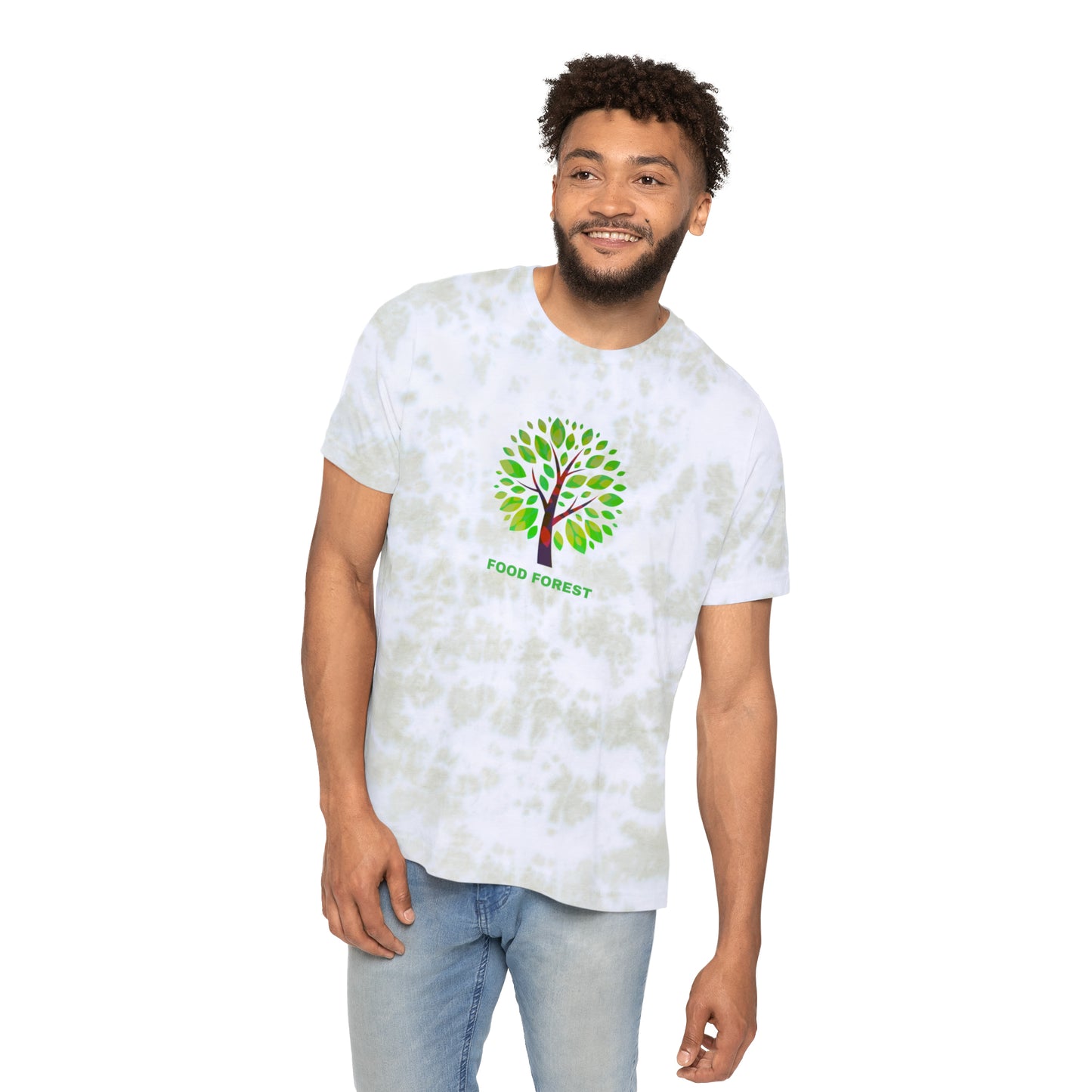 FOOD FOREST Unisex FWD Fashion Tie-Dyed T-Shirt