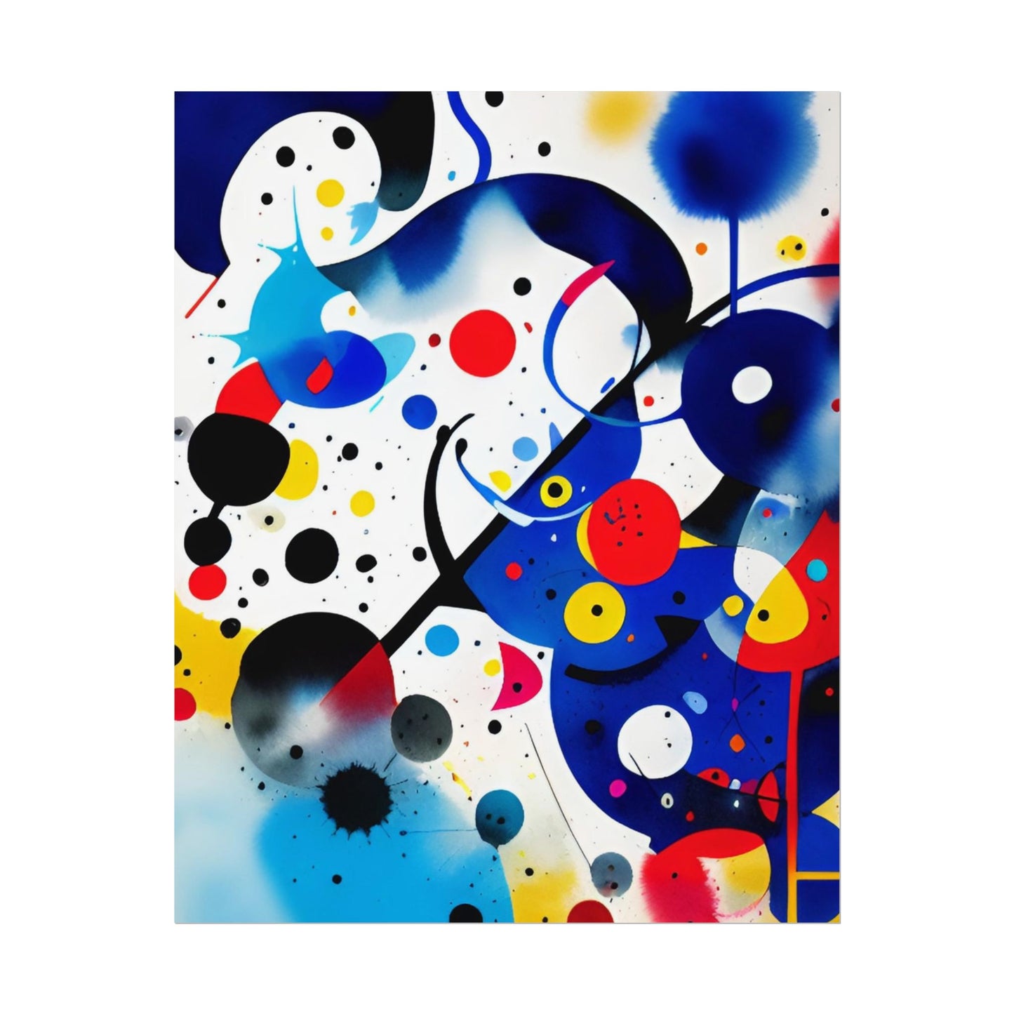 Rolled Poster, Inspired by Miro