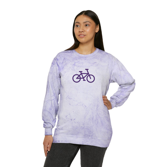 BIKE Unisex Color Blast Crewneck Sweatshirt