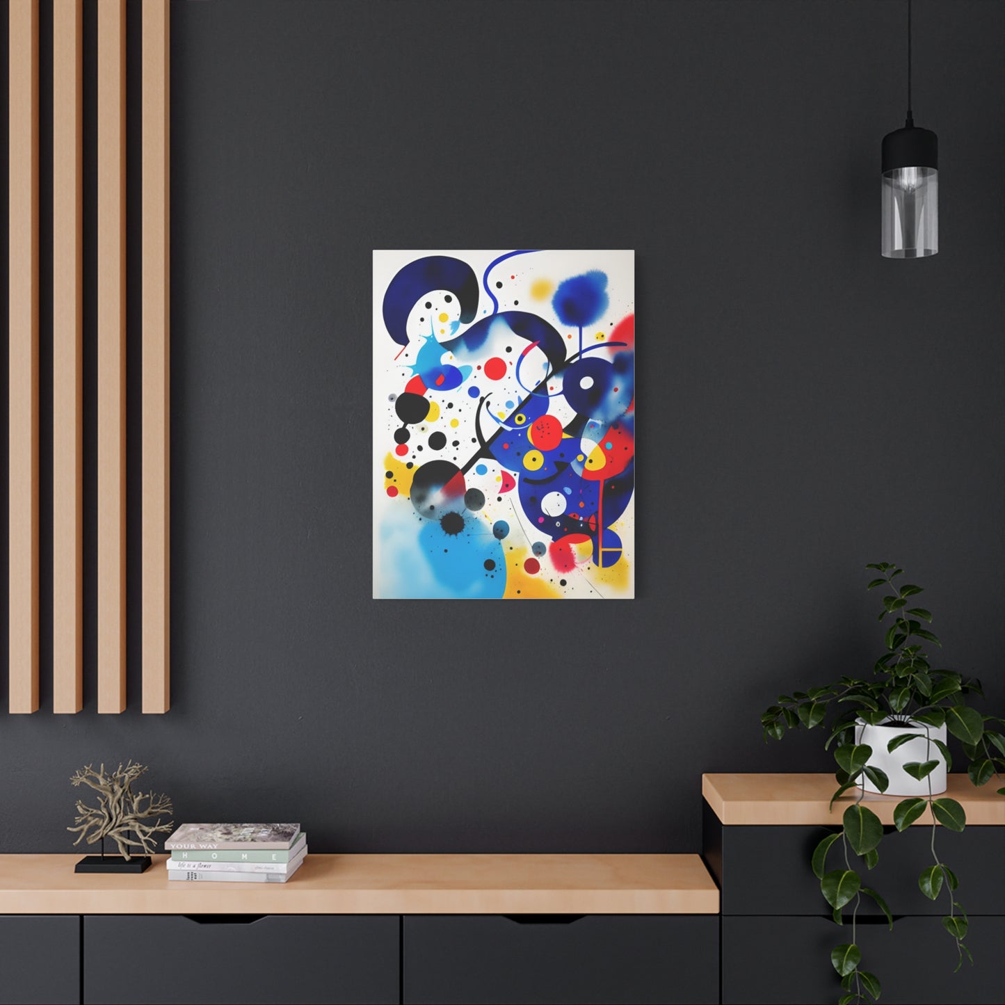 Miro-inspired Matte Canvas, Stretched, 1.25"
