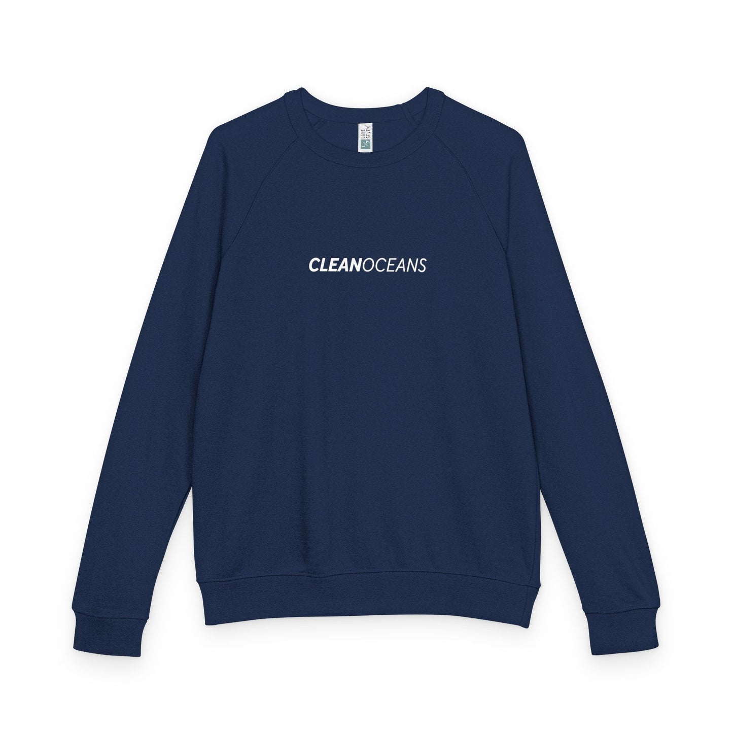 CleanOceans, Unisex French Terry Raglan Crewneck