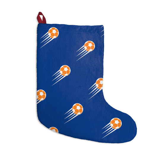 SOCCER Christmas Stockings, Blue and Orange