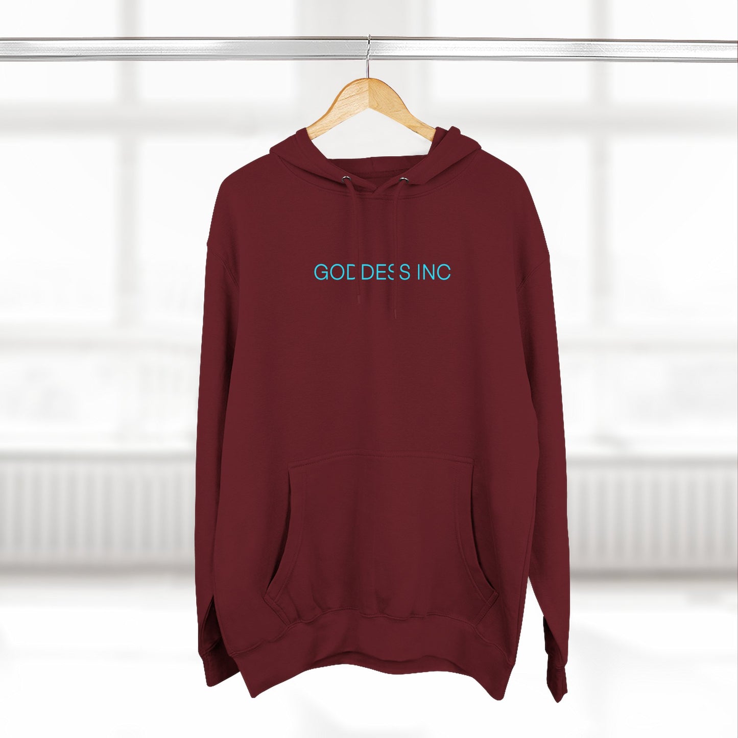 GODDESS INC Three-Panel Fleece Hoodie