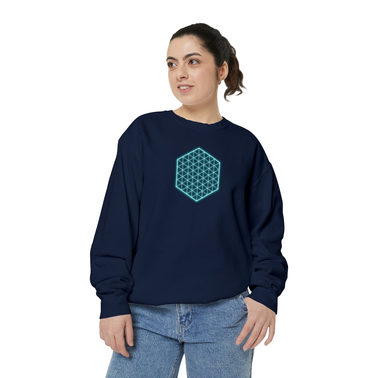 SACRED GEOMETRY Unisex Garment-Dyed Sweatshirt