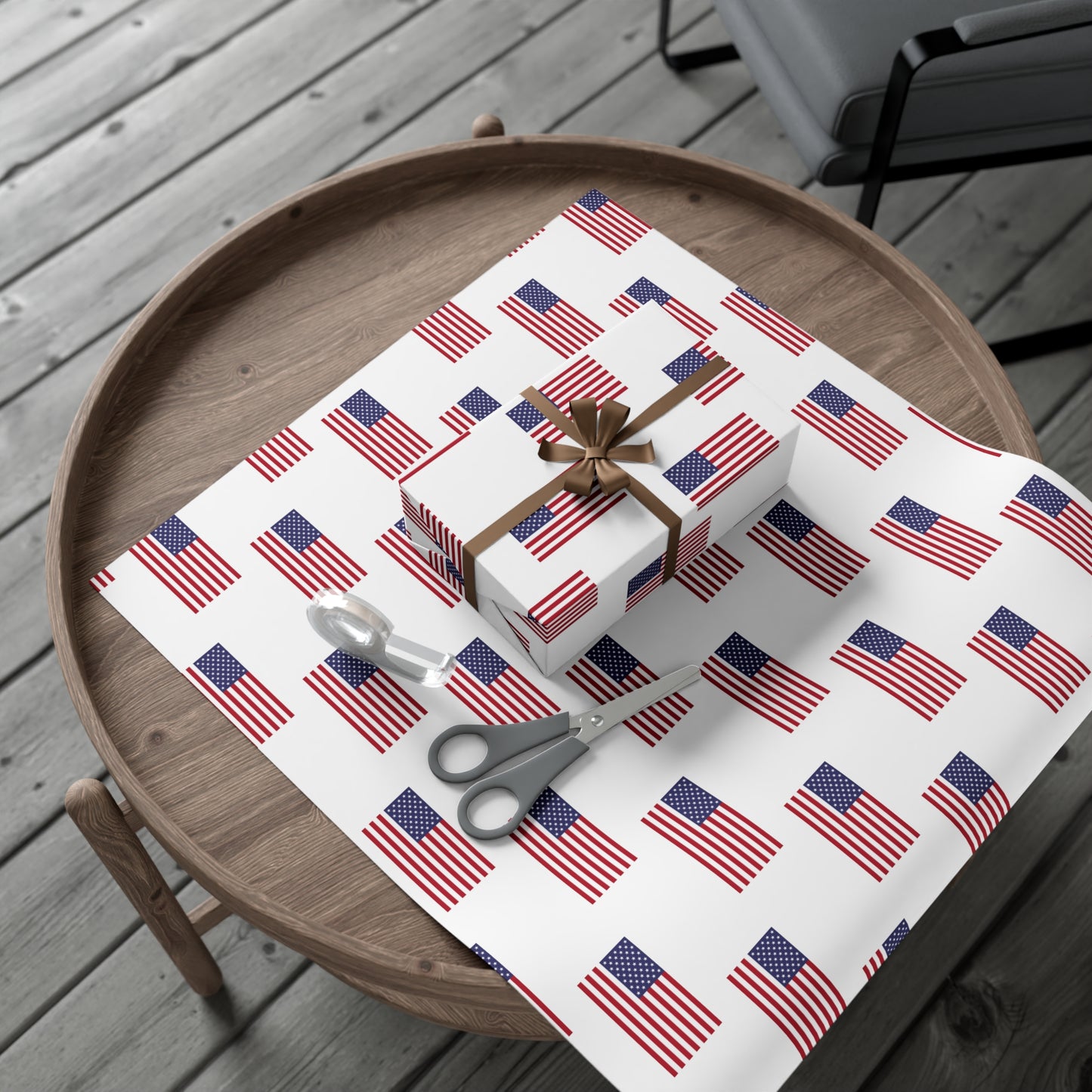 American Flag Gift Wrap