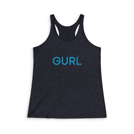 GURL, Women's Tri-Blend Racerback Tank