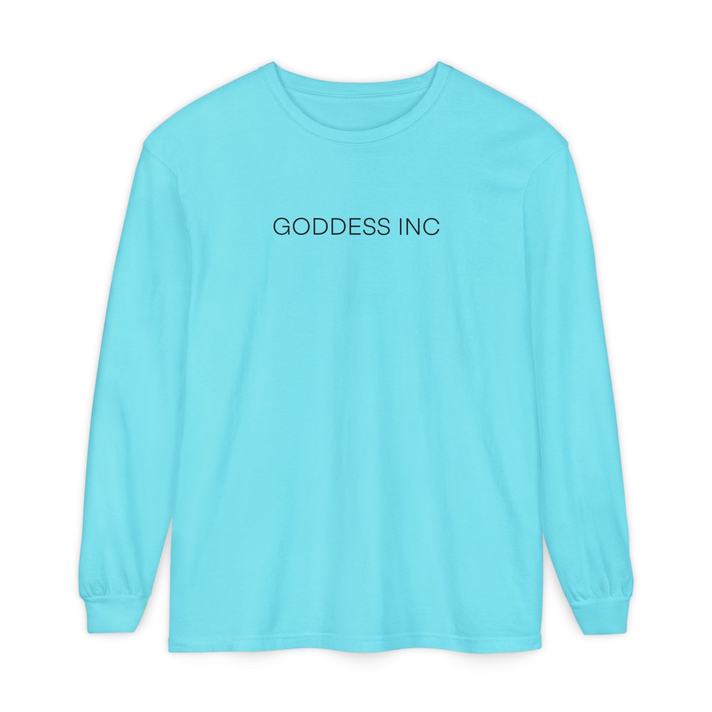 GODDESS INC Garment-dyed Long Sleeve T-Shirt