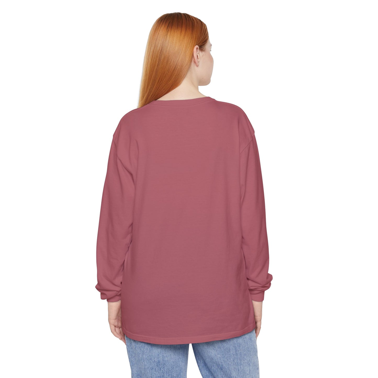 GODDESS INC Garment-dyed Long Sleeve T-Shirt
