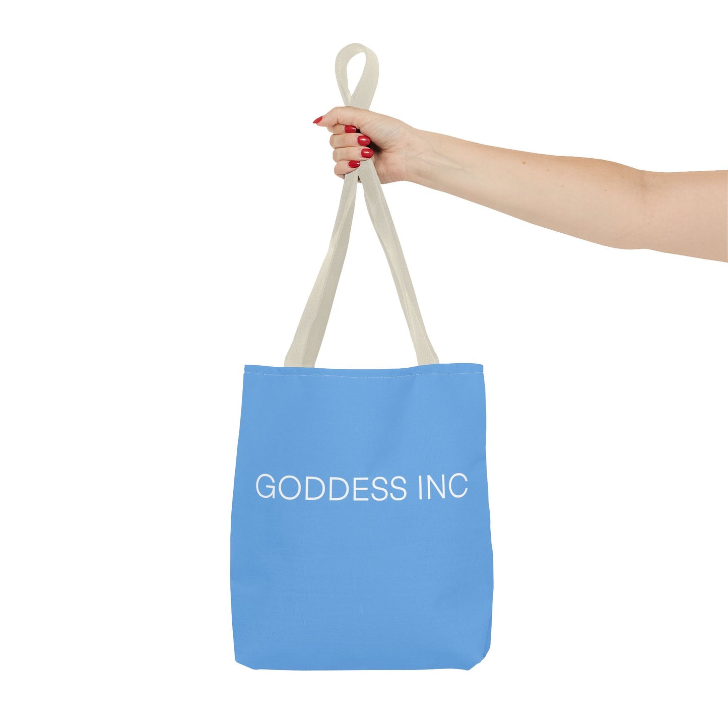 GODDESS INC Tote Bag, Light Blue
