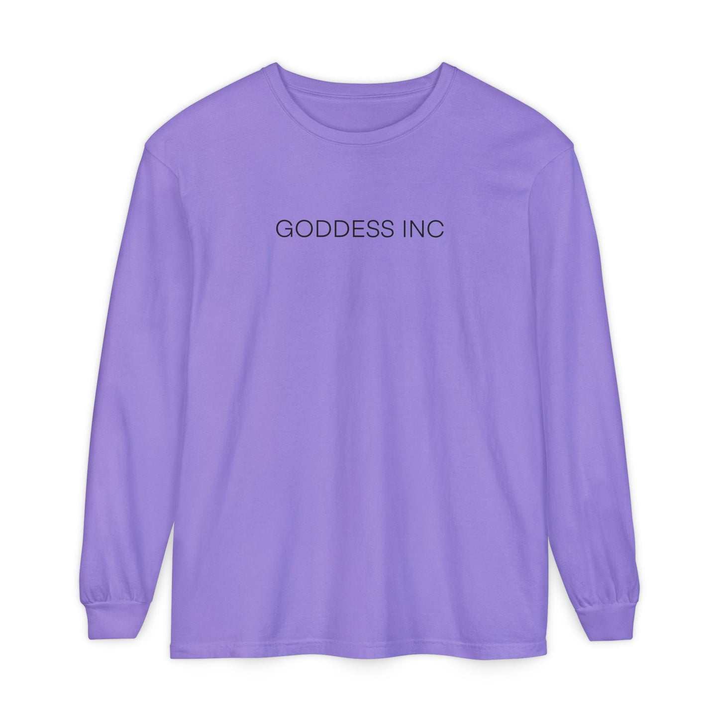 GODDESS INC Garment-dyed Long Sleeve T-Shirt