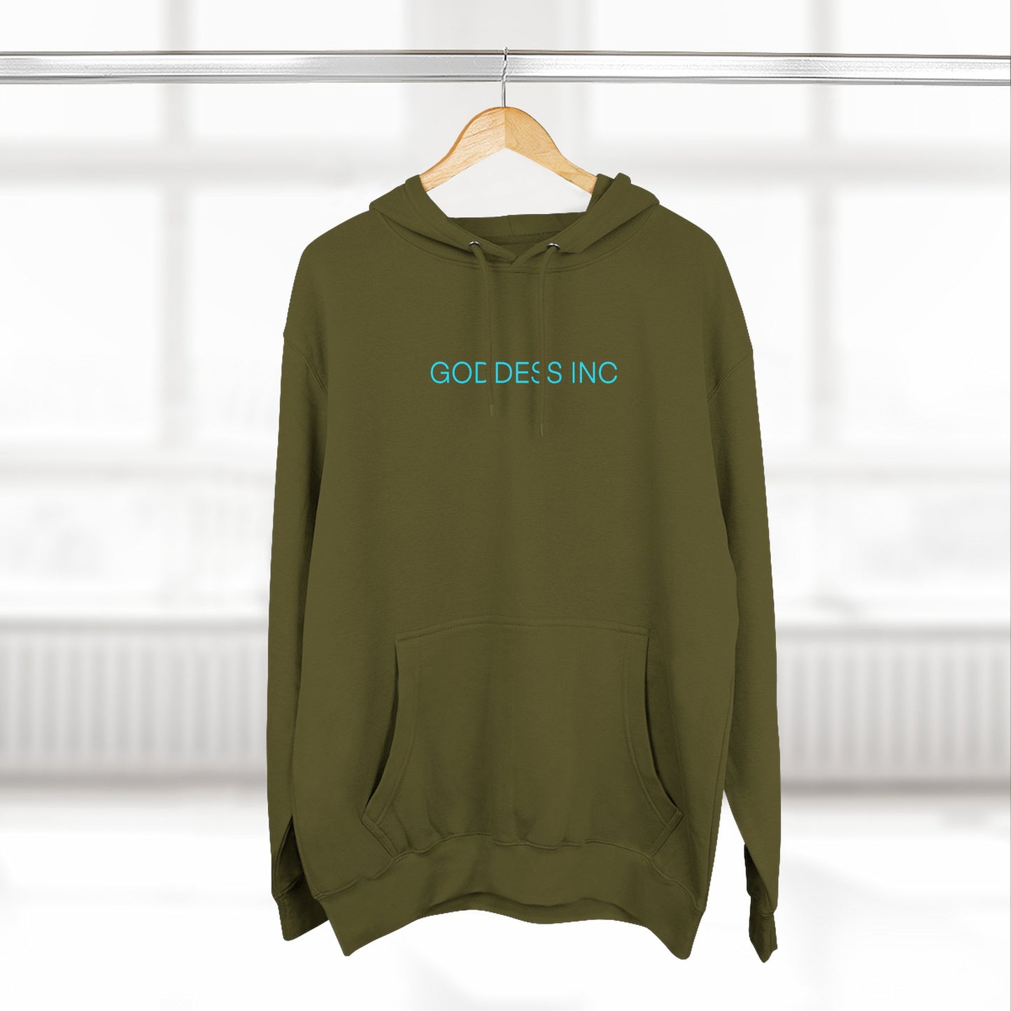 GODDESS INC Three-Panel Fleece Hoodie