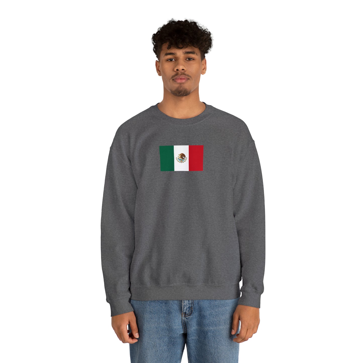 Mexican Flag, Unisex Heavy Blend™ Crewneck Sweatshirt