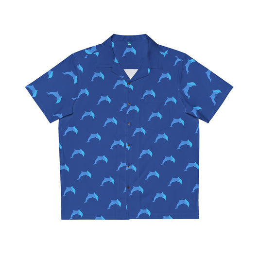 DOLPHINS, Men's Hawaiian Shirt