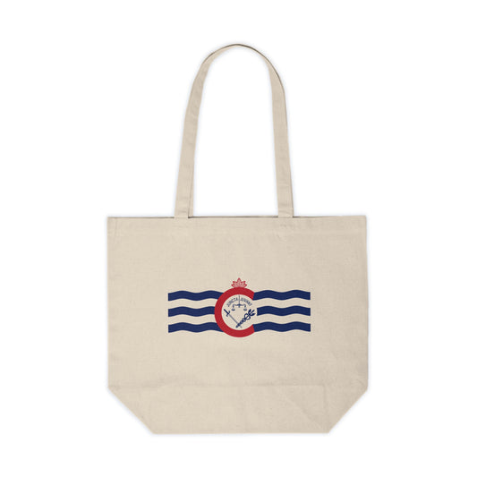 Cincinnati Flag Canvas Shopping Tote