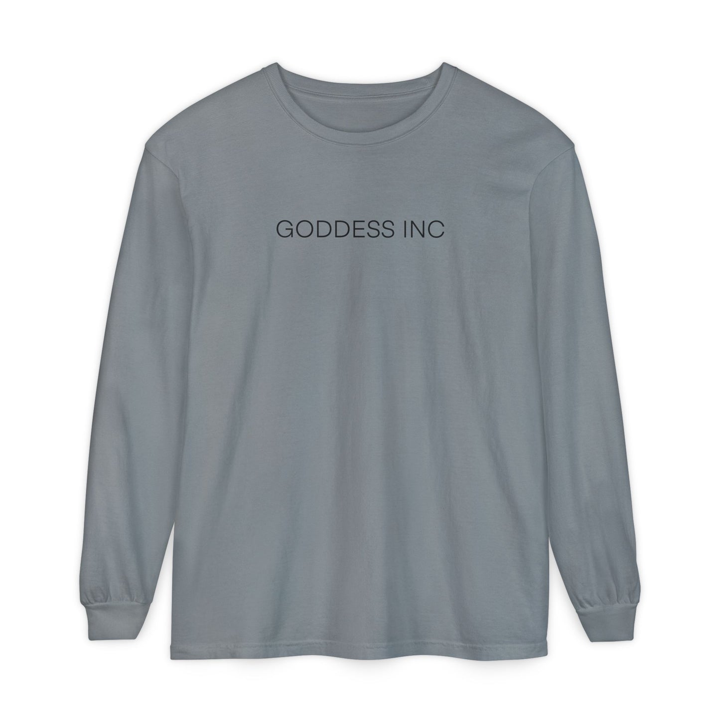 GODDESS INC Garment-dyed Long Sleeve T-Shirt
