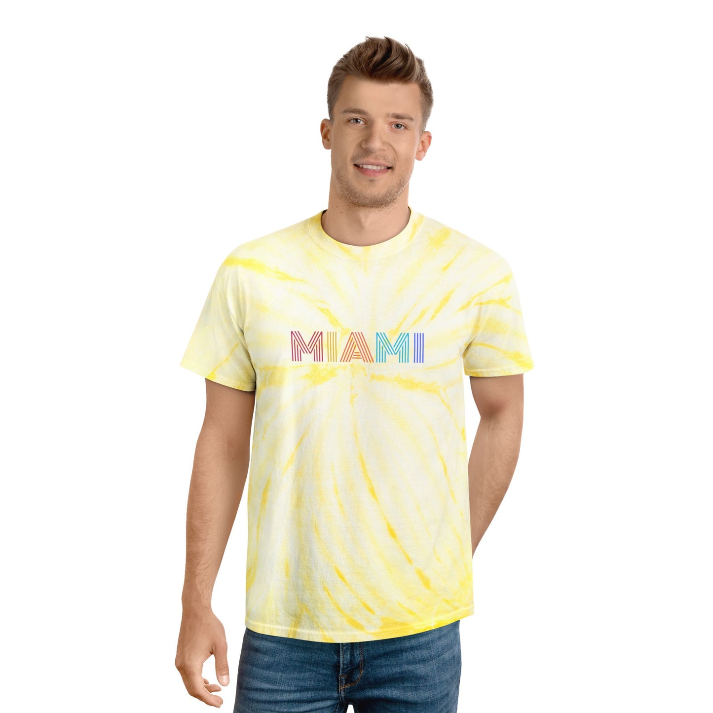 MIAMI, Tie-Dye Tee, Cyclone