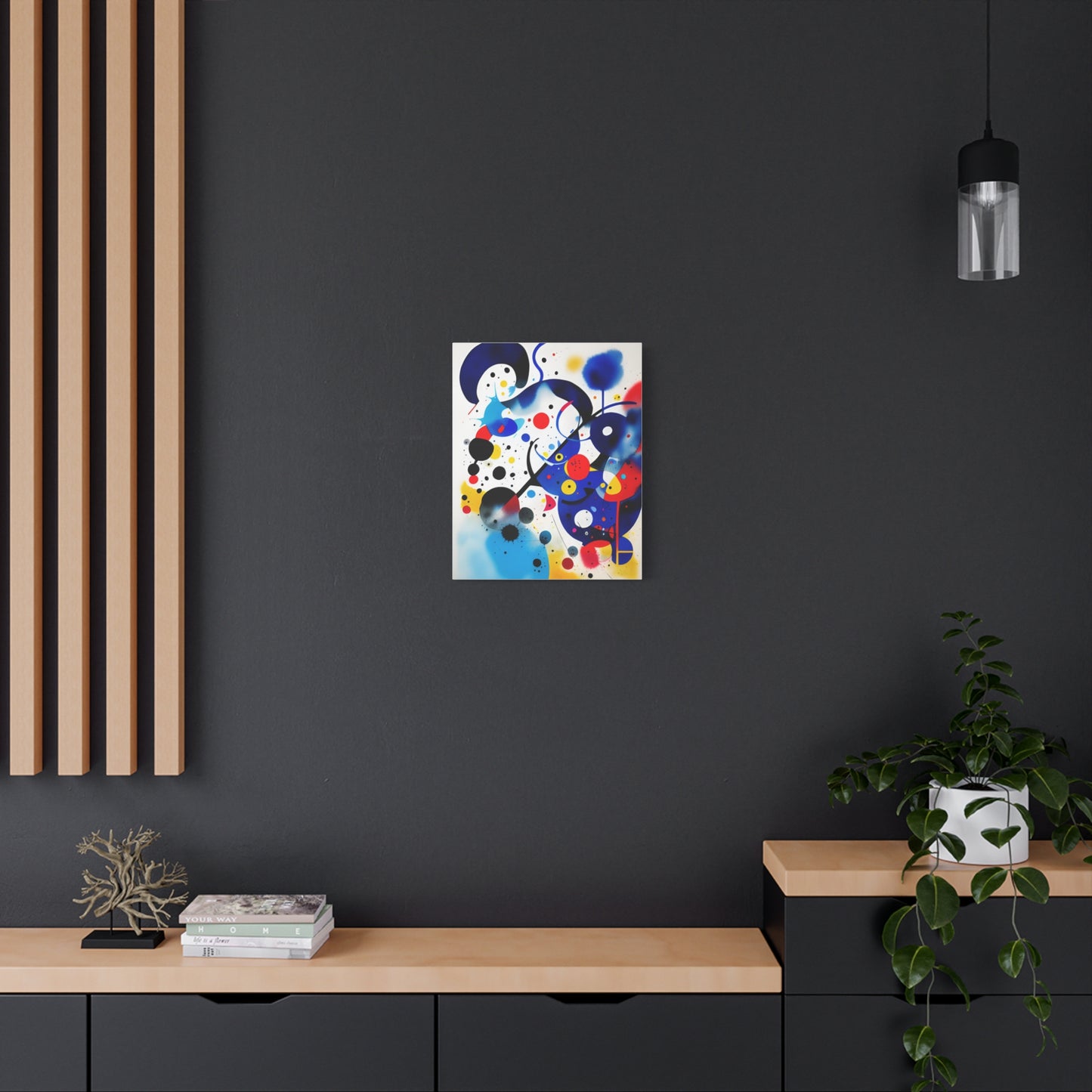 Miro-inspired Matte Canvas, Stretched, 1.25"