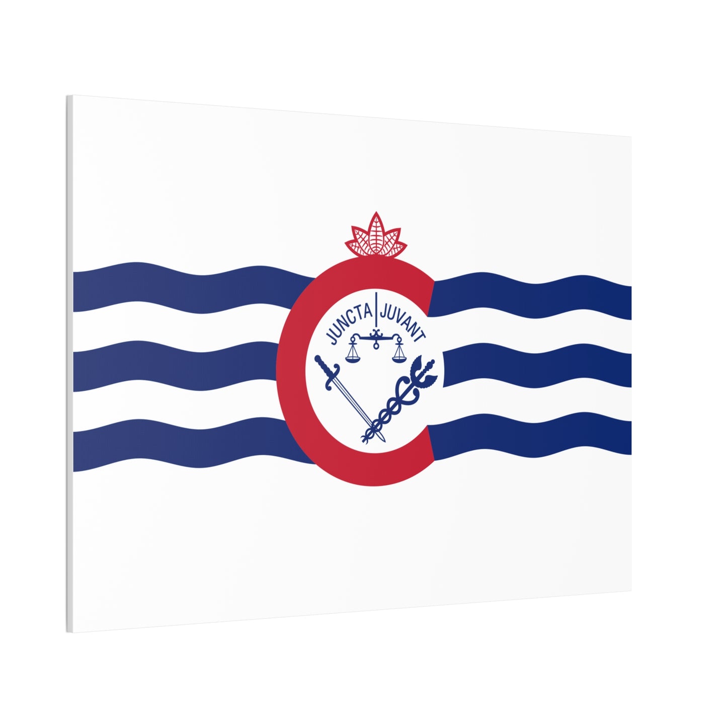 Cincinnati Flag, Canvas Stretched, 0.75"