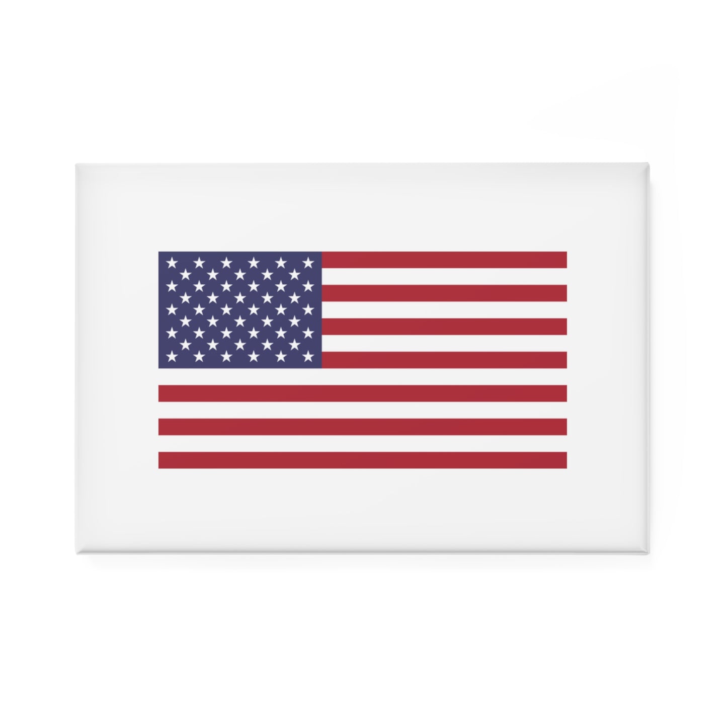 American Flag Button Magnet, Rectangle (1 & 10 pcs)