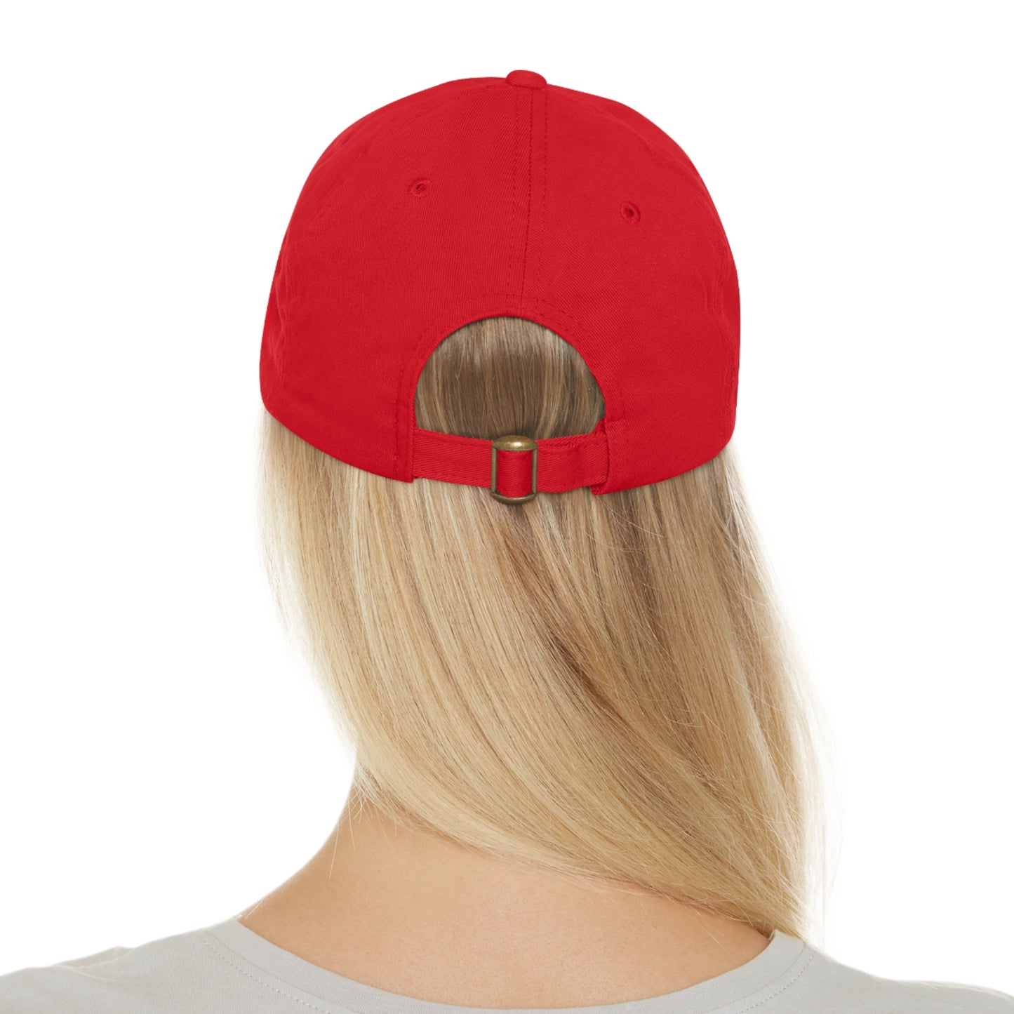 BIKE, Dad Hat with Leather Patch (Rectangle)