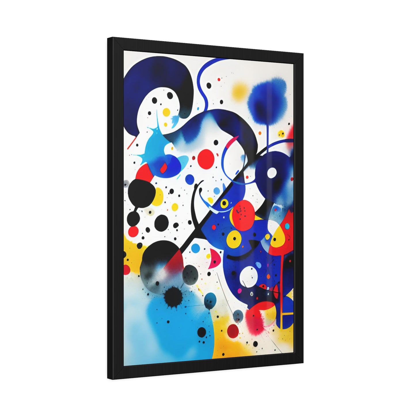 Framed Paper Poster, Inspired by Miro