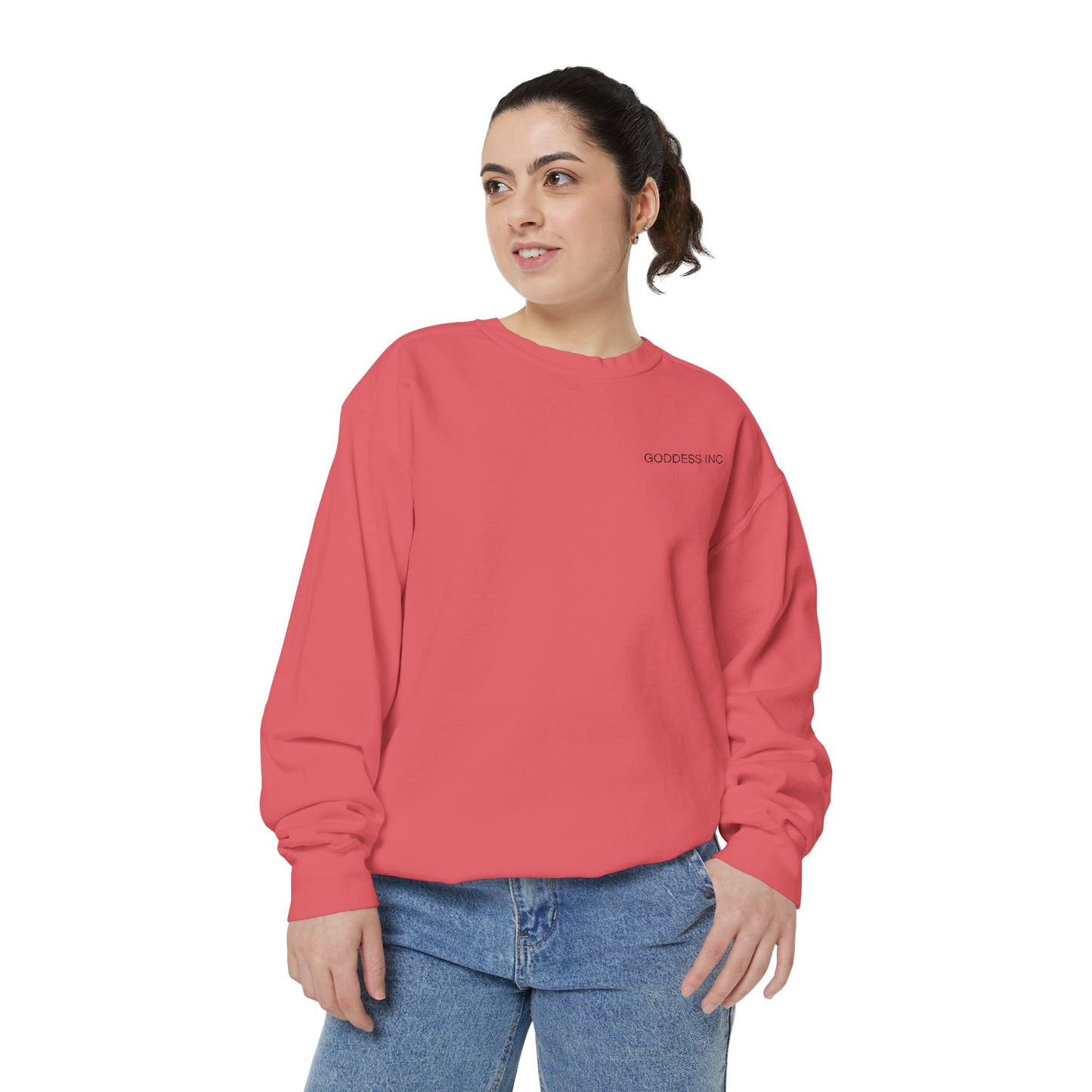 GODDESS INC Garment-Dyed Sweatshirt
