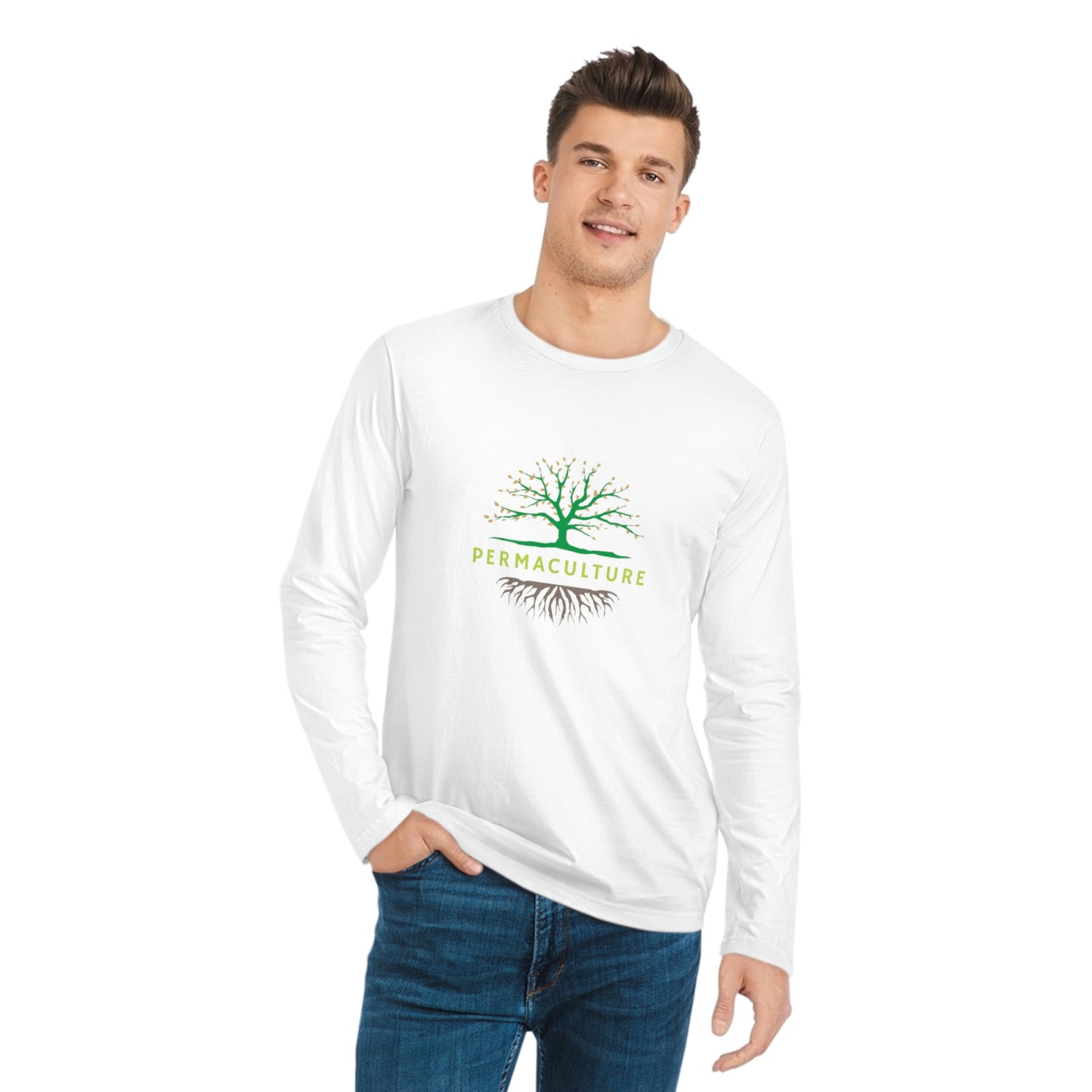 Permaculture - Men's Organic Sparker Long Sleeve Shirt