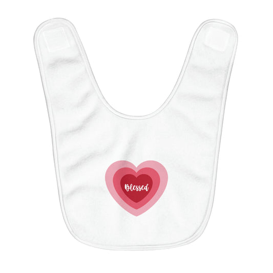 Fleece Baby Bib - Blessed Heart