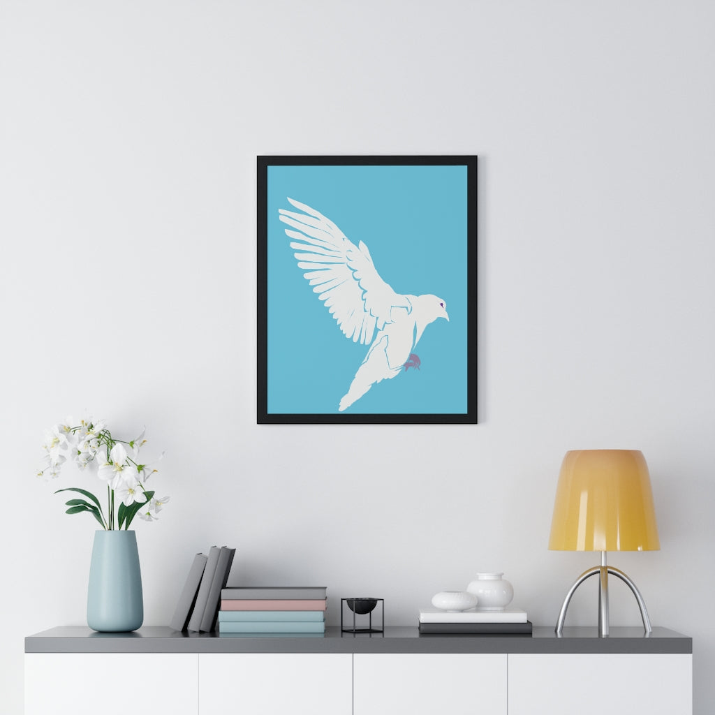 Dove of Peace - Premium Framed Vertical Poster