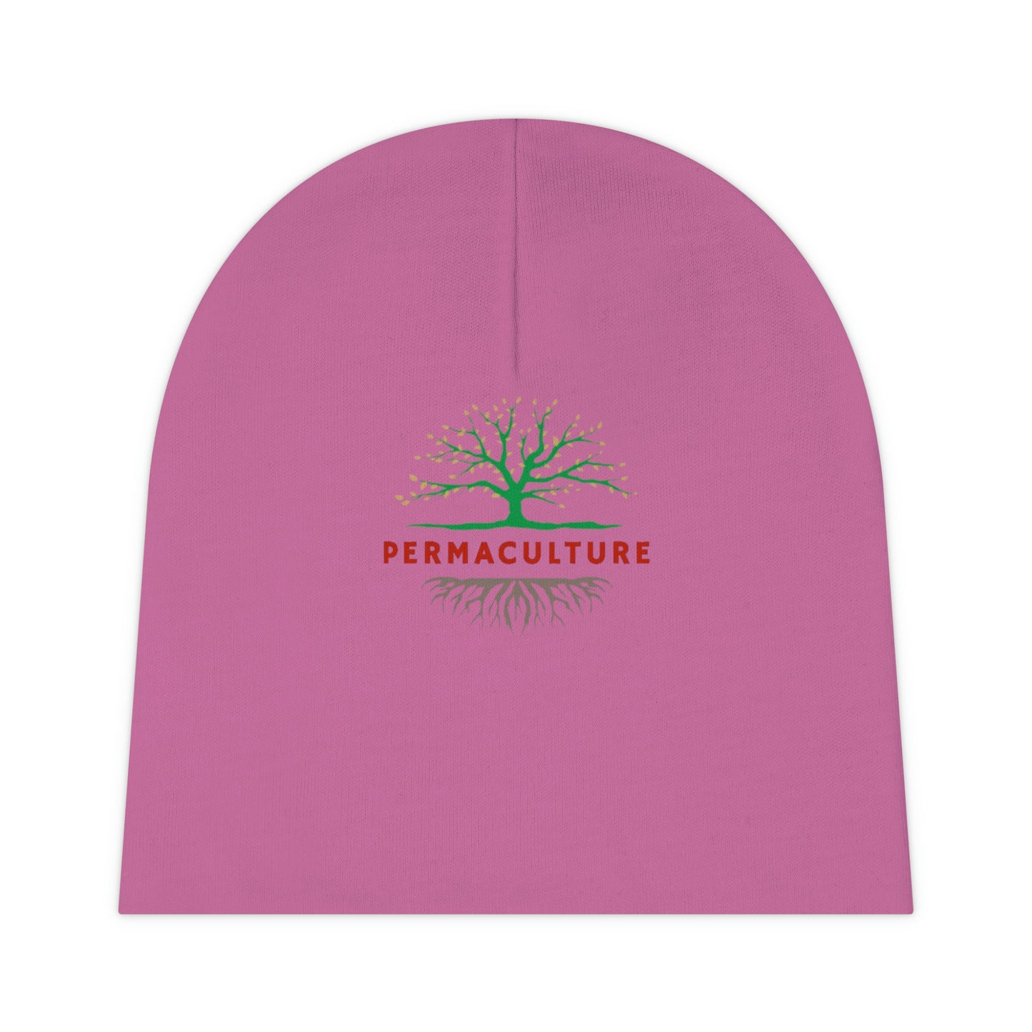 Pink Baby Beanie - Permaculture