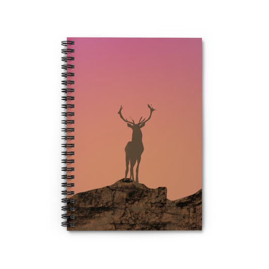 Deer Image - Spiral Notebook - Ruled Line