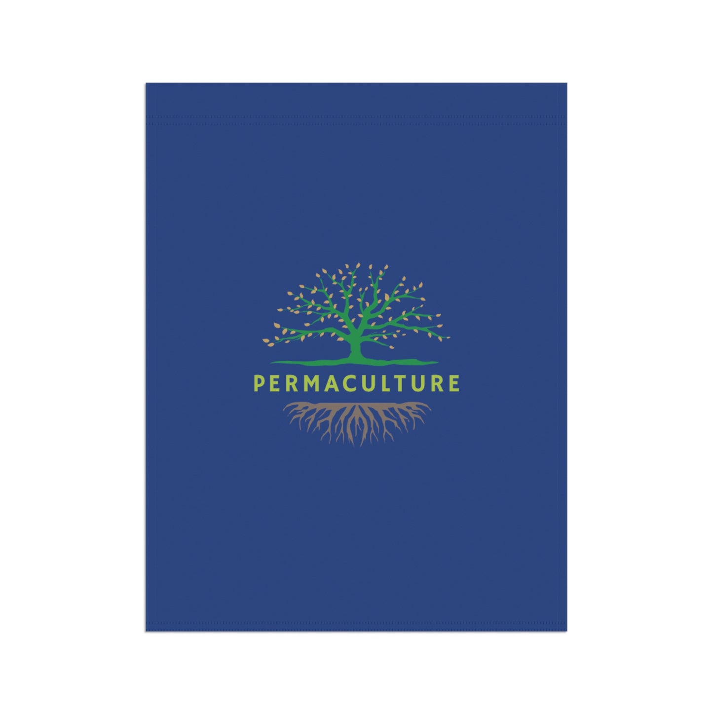 Permaculture - Garden & House Banner - Blue