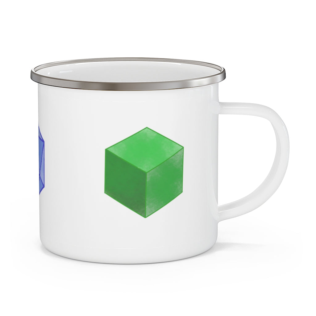 Enamel Camping Mug - Platonic Solids