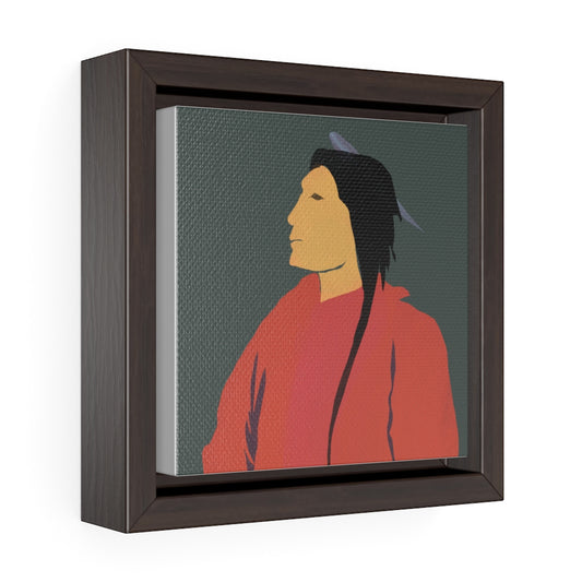 Indigenous Profile - Square Framed Premium Gallery Wrap Canvas
